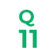 円形のバッジにQ11と記されたアイコン