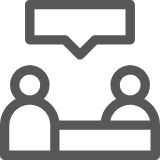 会話する人のアイコン